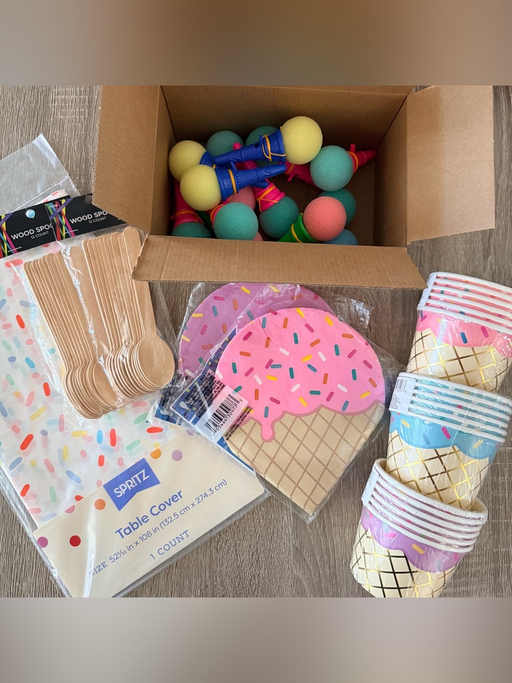 Ice cream Birthday party supplies